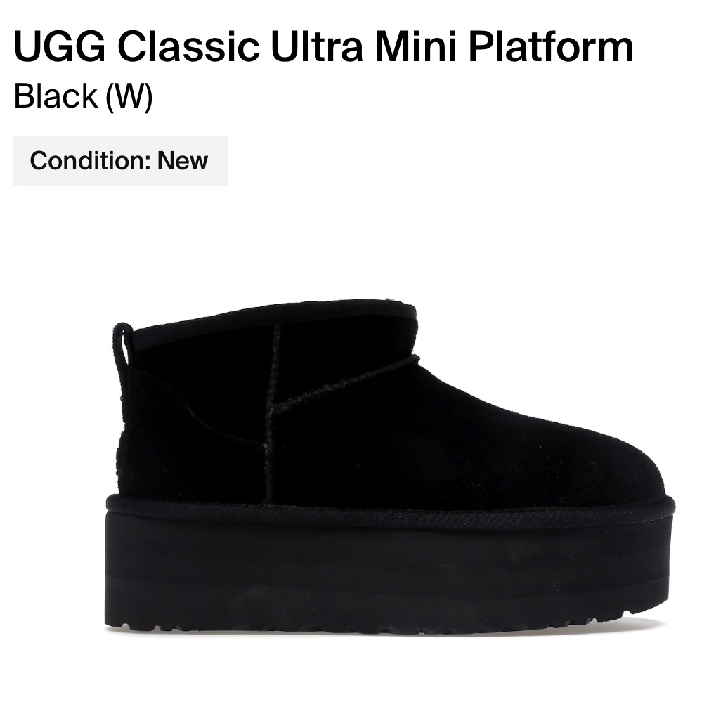 Black Ugg’s Mini Platform